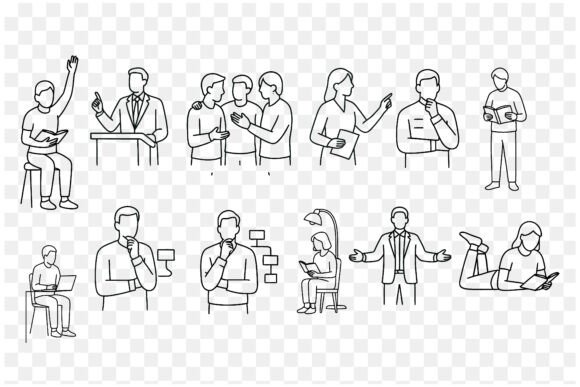 Business Ideas Presentation Line: A Minimalist Approach to Visual Storytelling