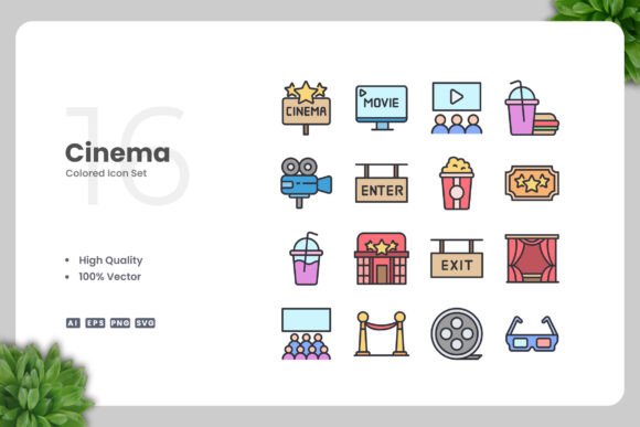 Cinema Colored Icons: A Strategic Tool for Visual Communication