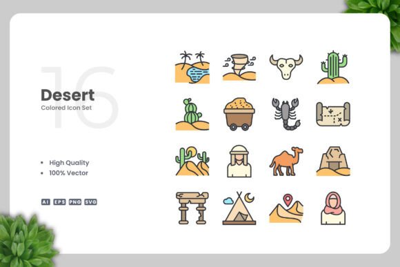 Desert Colored Icons: A Modern Design Solution for Every Project