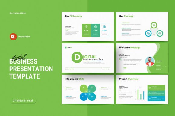 Digital Business PowerPoint Template: A Professional Tool for Modern Presentations