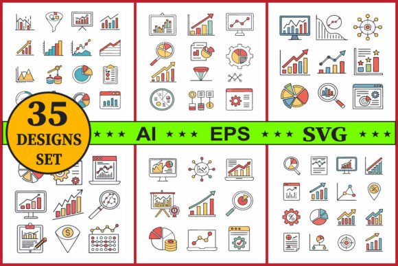 Enhancing Visual Communication with Business Data Analytics Vector Icons