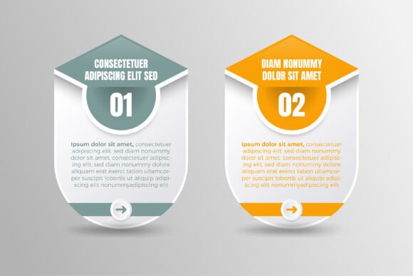 Four Step Infographic Rounded: A Modern Design for Clear Communication