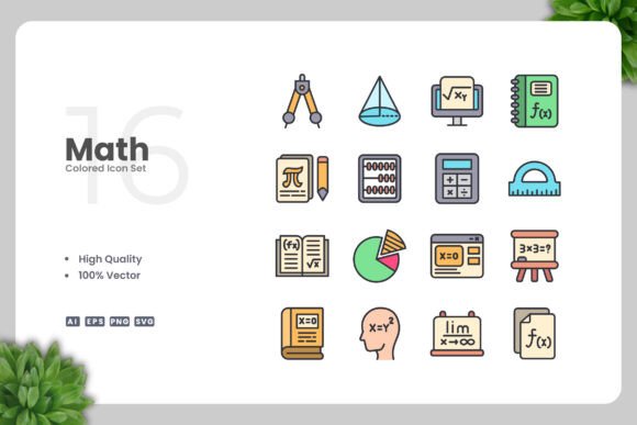 Math Colored Icons: A Modern Design Solution for Creative Professionals