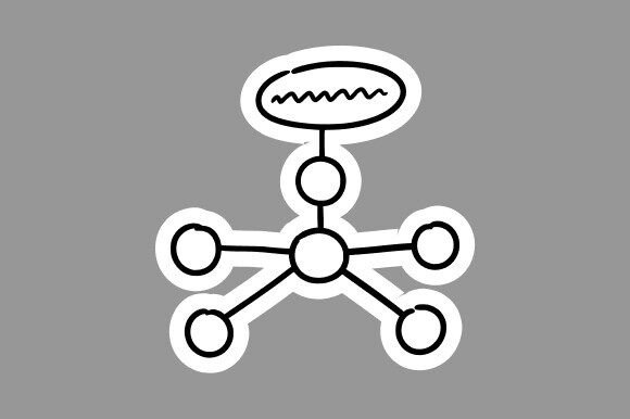 Network Diagram Clipart Line Art