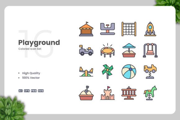 Playground Colored Icons: A Versatile Design Solution