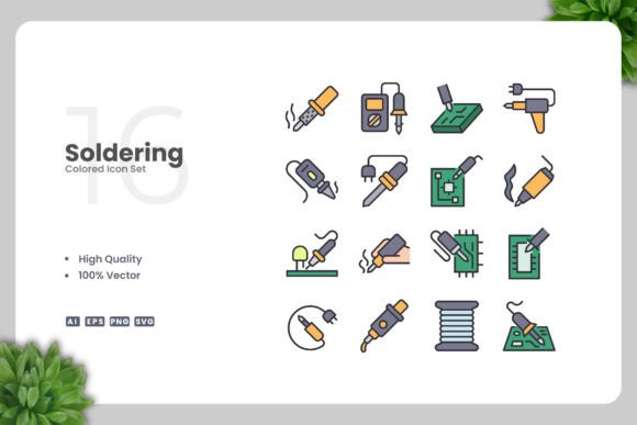 Soldering Colored Icons: A Versatile Design Solution for Modern Creatives