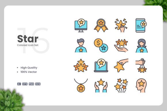 Star Colored Icons: A Versatile Design Tool for Every Project