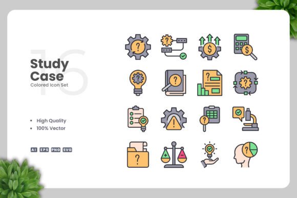 Study Case Colored Icons for Every Project