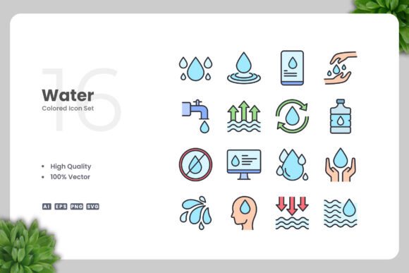 Water Colored Icons: A Strategic Design Tool for Modern Creativity