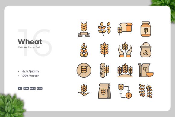 Wheat Colored Icons for Clean Design